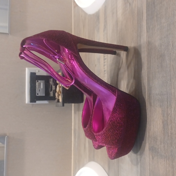 NWOT ALDO Hobo Rhinestone Pumps Plate Form Wedding Women Shoes - Picture 5 of 10